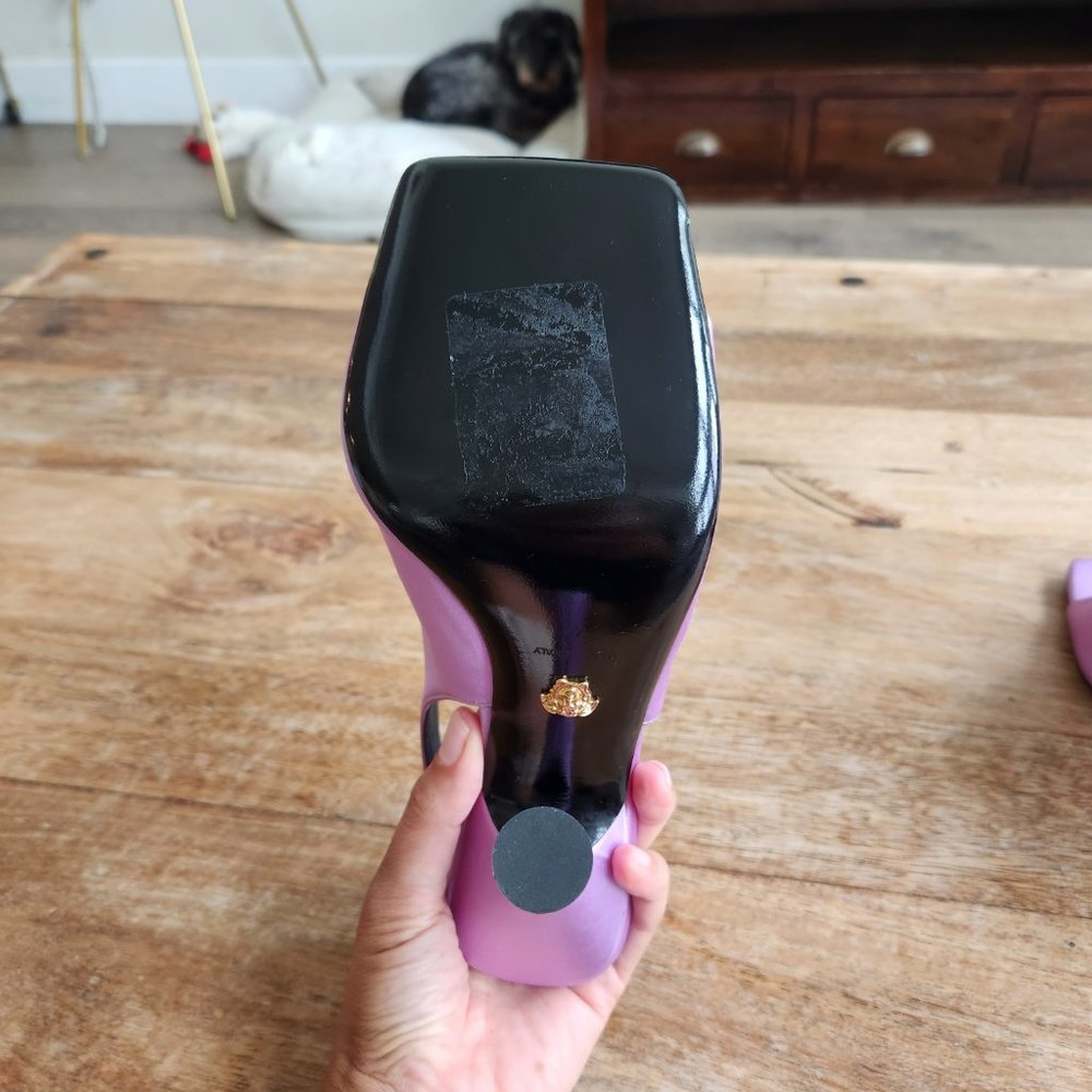 Versace Satin Slingback Sandals - Size 41 - Picture 4 of 7